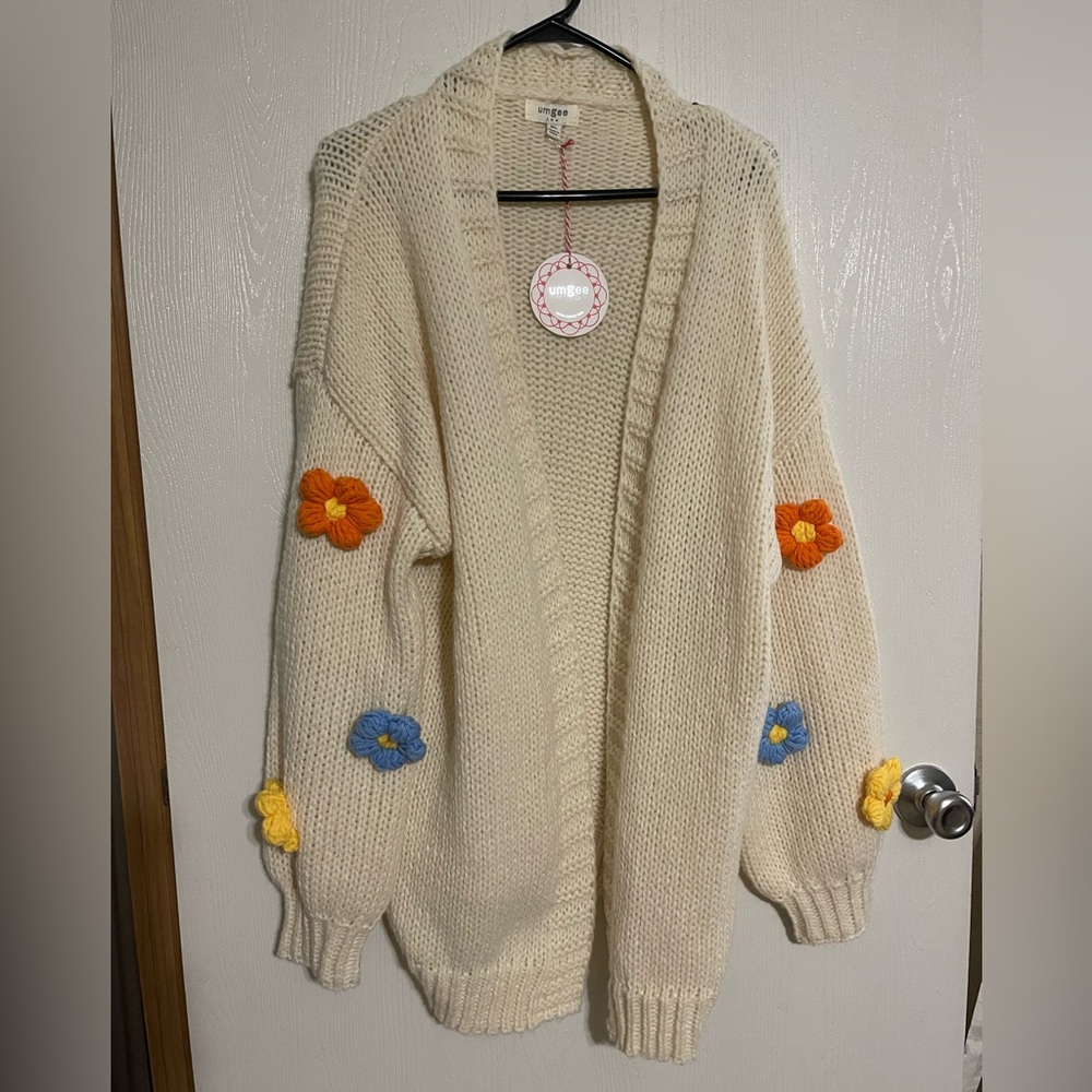 Flower Knit Sweater